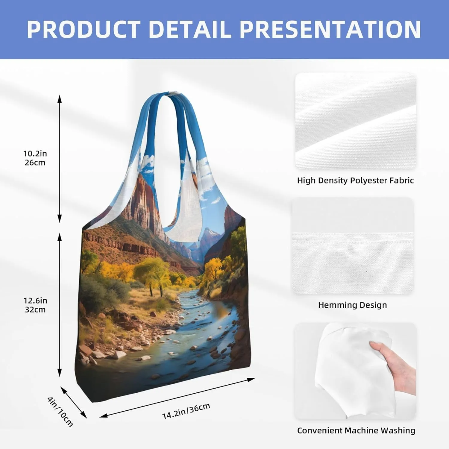 Tote Bag for Women Reusable Grocery Bag Canvas Shopping Bag Beautiful Fireworks Handbag Foldable Shoulder Bag