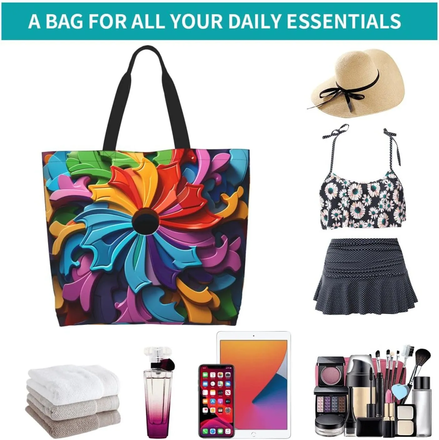 Tote Bag for Women Reusable Grocery Bag Shopping Bag Dalmatian Tote Bags Handbag Foldable Shoulder Bag