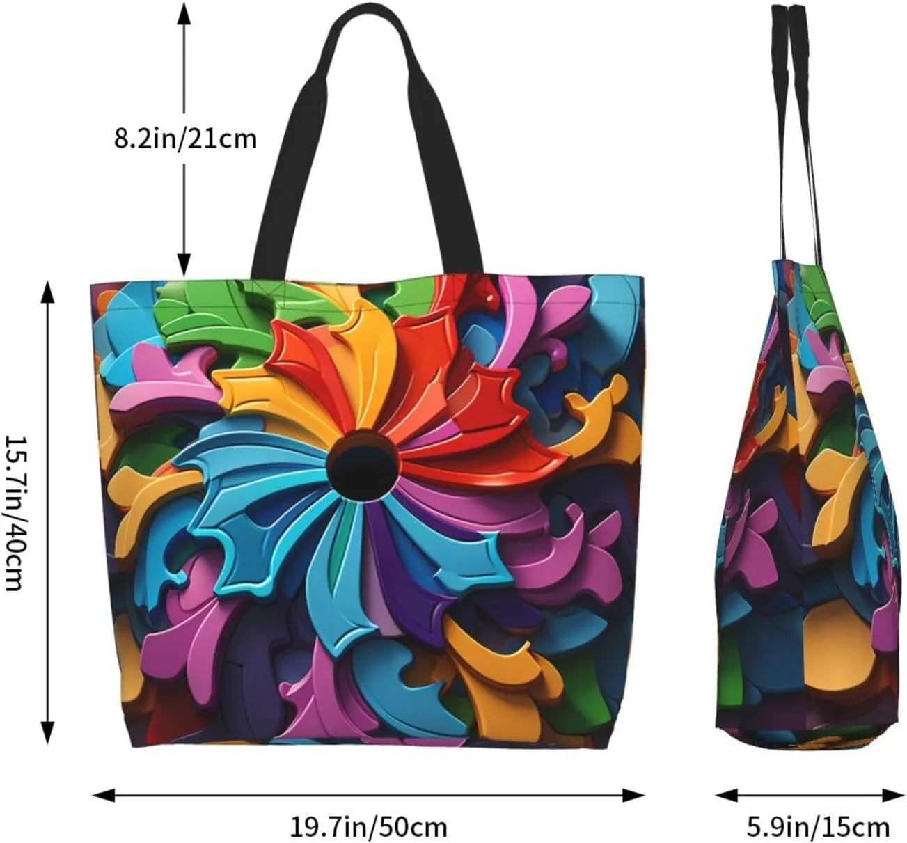 Tote Bag for Women Reusable Grocery Bag Shopping Bag Dalmatian Tote Bags Handbag Foldable Shoulder Bag