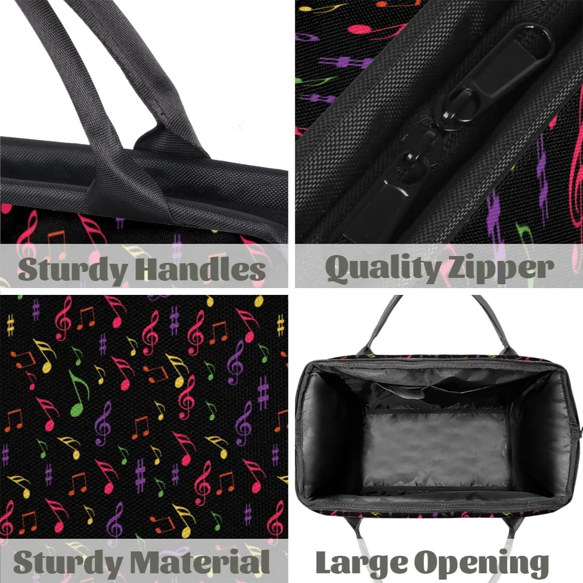 Tote Bag for Women with Zipper, Travel Large Shoulder Bag Handbag for Work, Gym