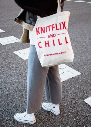 Tote Bag: Knitflix & Chill
