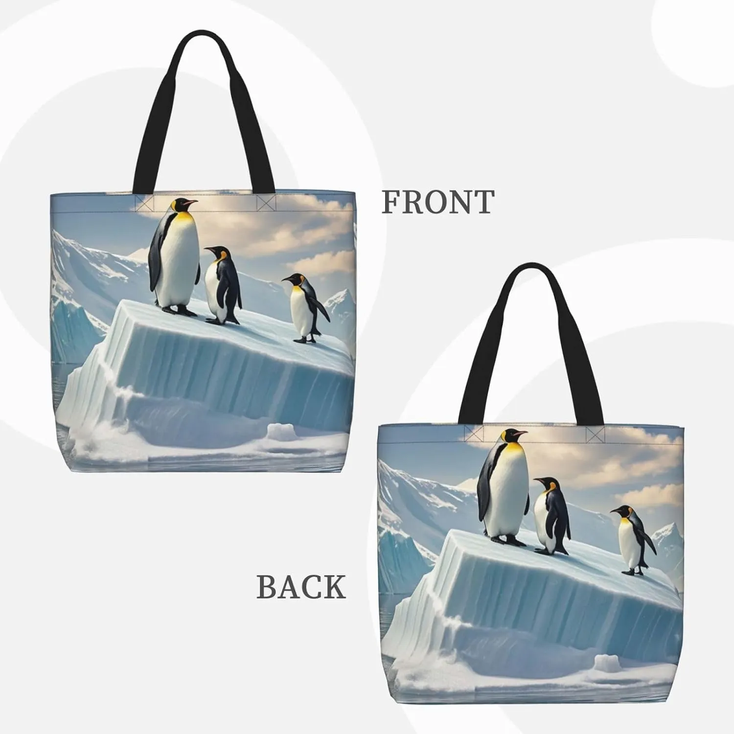Tote Bag Large Capacity Grocery Bag With Zipper Flamingo Shopping Bag Shoulder Bag for Women
