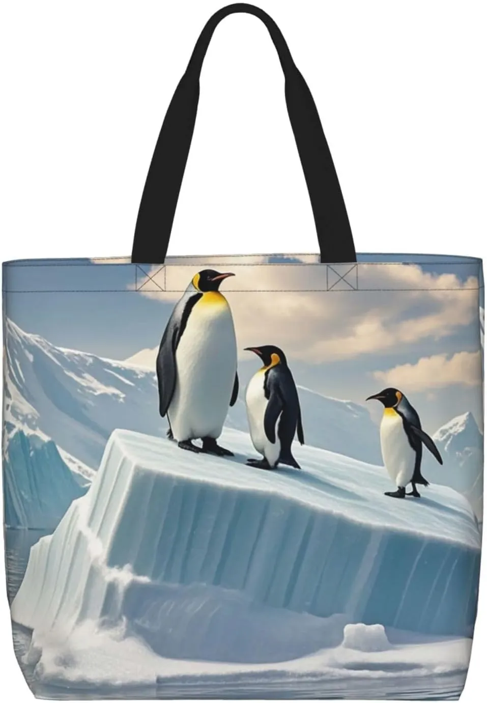 Tote Bag Large Capacity Grocery Bag With Zipper Flamingo Shopping Bag Shoulder Bag for Women