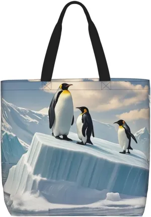 Tote Bag Large Capacity Grocery Bag With Zipper Flamingo Shopping Bag Shoulder Bag for Women