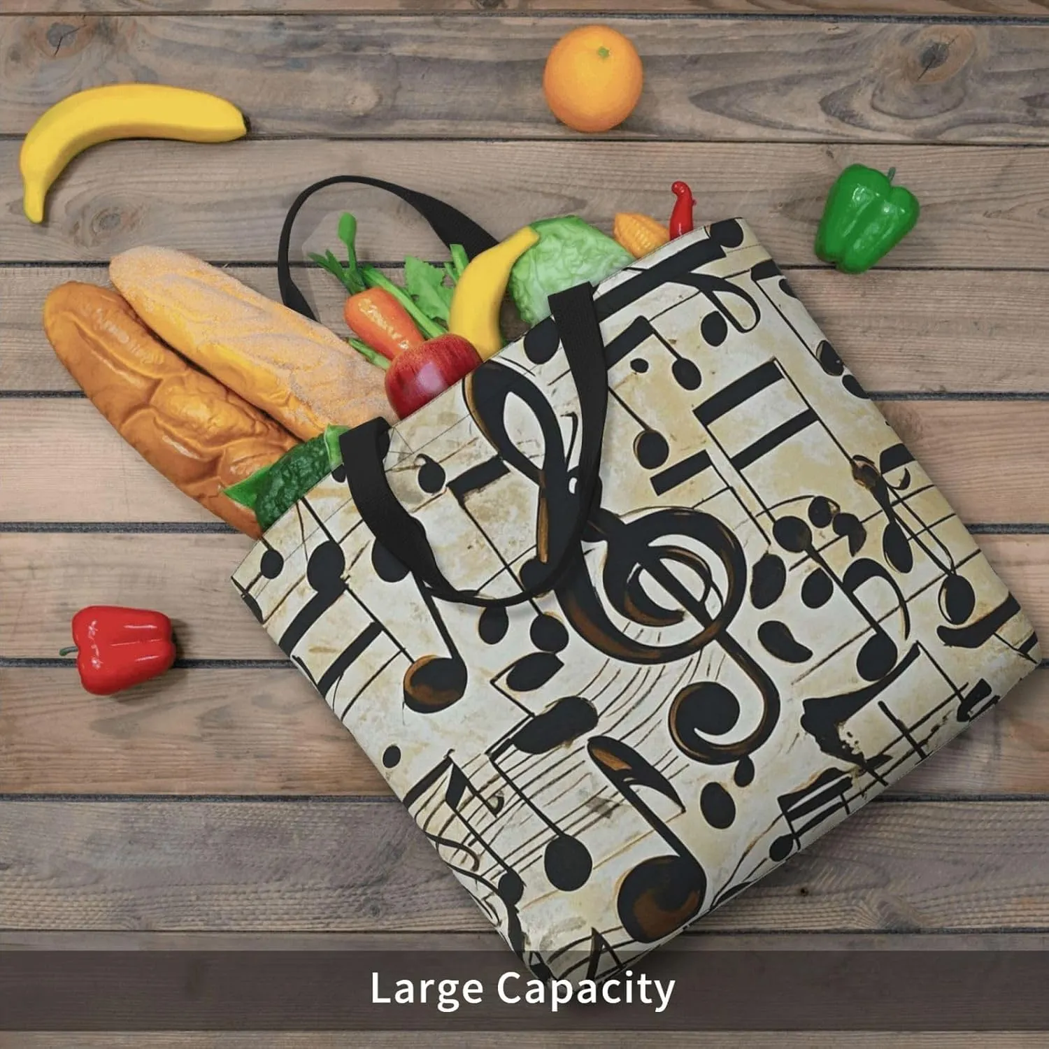 Tote Bag Large Capacity Grocery Bag With Zipper Pitbull Dogs Shopping Bag Shoulder Bag for Women