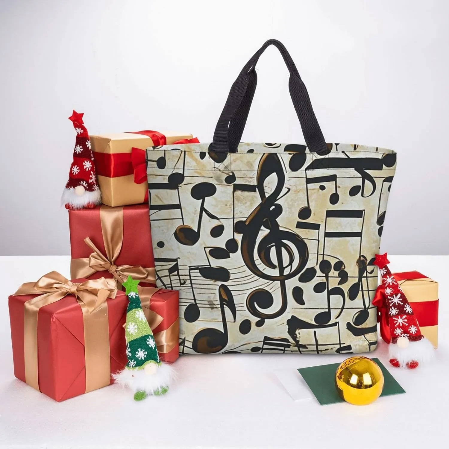 Tote Bag Large Capacity Grocery Bag With Zipper Pitbull Dogs Shopping Bag Shoulder Bag for Women