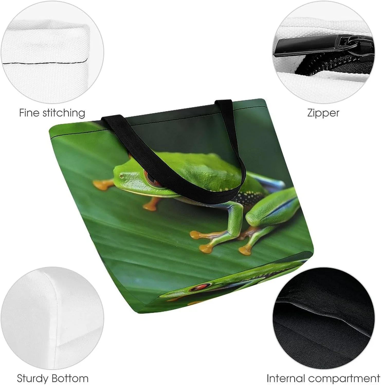 Tote Bag Reusable Grocery Bag Foldable Shopping Bag Extra Large Shoulder Bag Trick Or Treat Tote Bag for Work