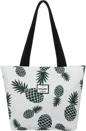 Tote Bag with Zipper for Women Inside Mesh Pocket Heavy Duty Casual Anti-water Cloth Travel Shoulder Handbag