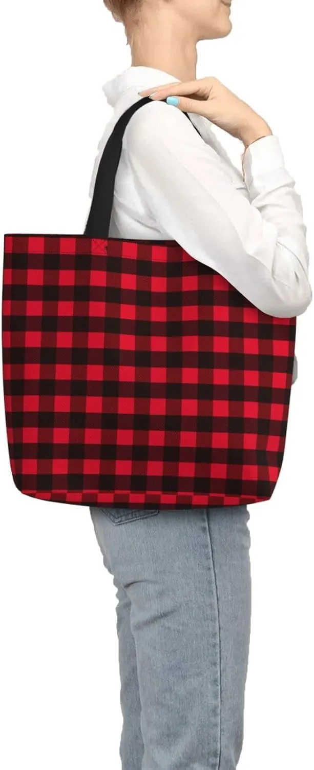 Tote Bag with Zipper Pockets,Large Capacity Shopping Bag, Handbags for Travel Grocery