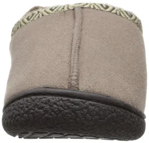 Totes ISOTONER Men's Microsuede Slip-On Slipper (X-Large - 11-12, Taupe)