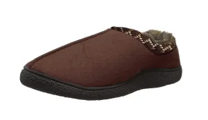 Totes ISOTONER Men's Microsuede Slip-On Slipper (XX-Large - 13-14, Black)