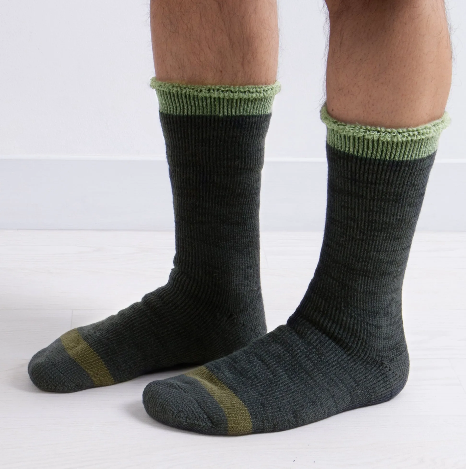 Totes Toasties 3.0 TOG Brushed Inside Thermal Socks Mens Socks Khaki Mix