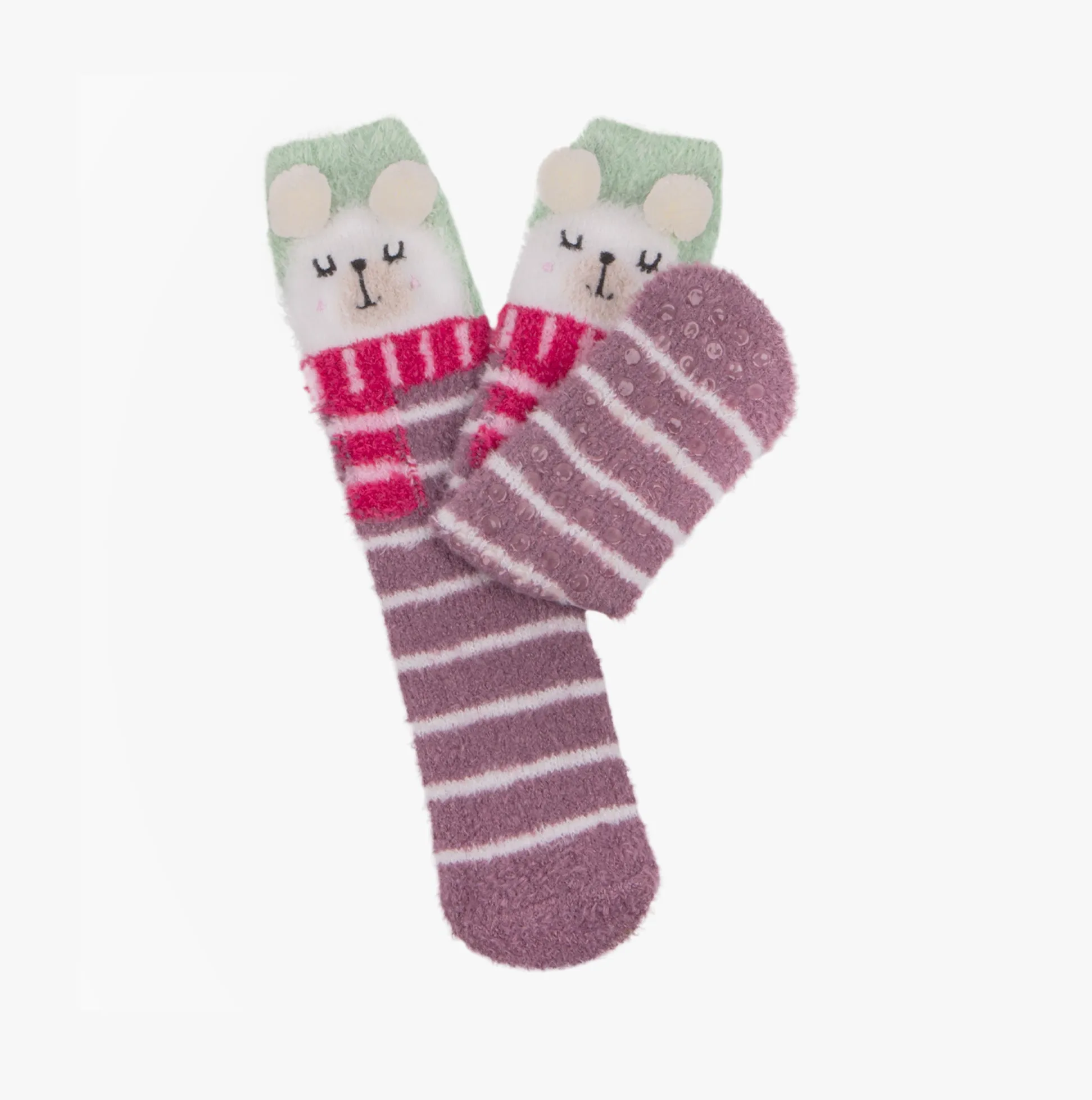Totes Toasties NOVELTY SUPER SOFT Slipper Socks Womens Socks Bear