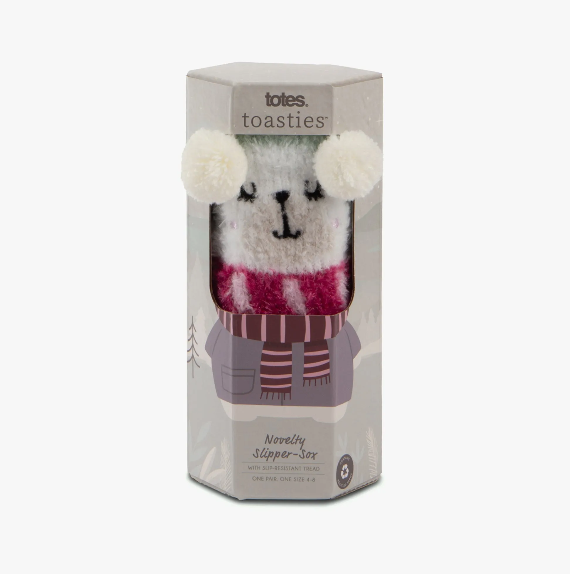 Totes Toasties NOVELTY SUPER SOFT Slipper Socks Womens Socks Bear