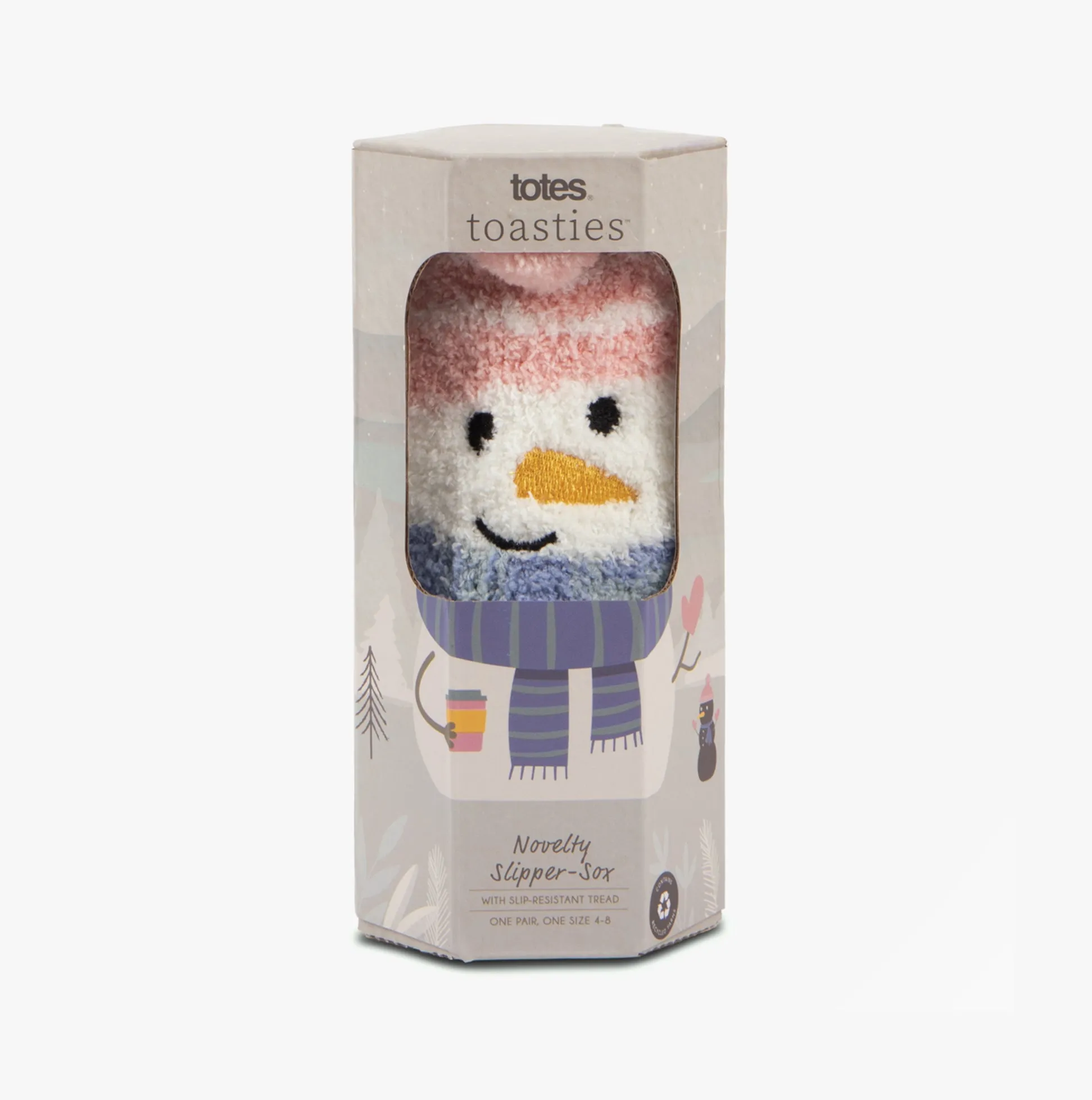 Totes Toasties NOVELTY SUPER SOFT Slipper Socks Womens Socks Snowman