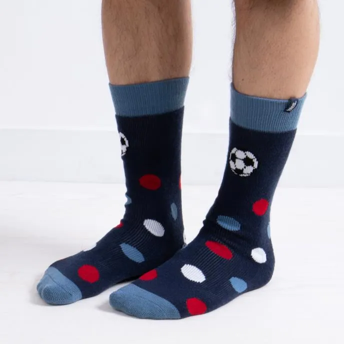 Totes Toasties ORIGINAL SLIPPER SOCKS Mens Socks Football