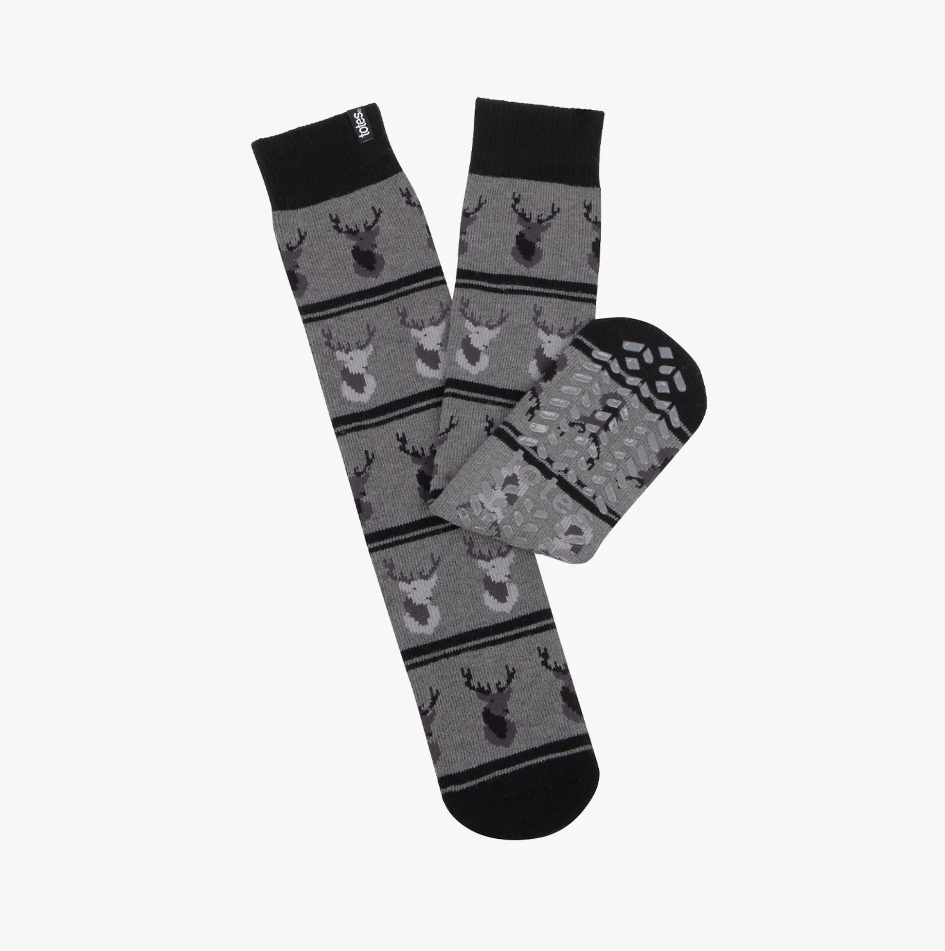 Totes Toasties ORIGINAL SLIPPER SOCKS Mens Socks Stag