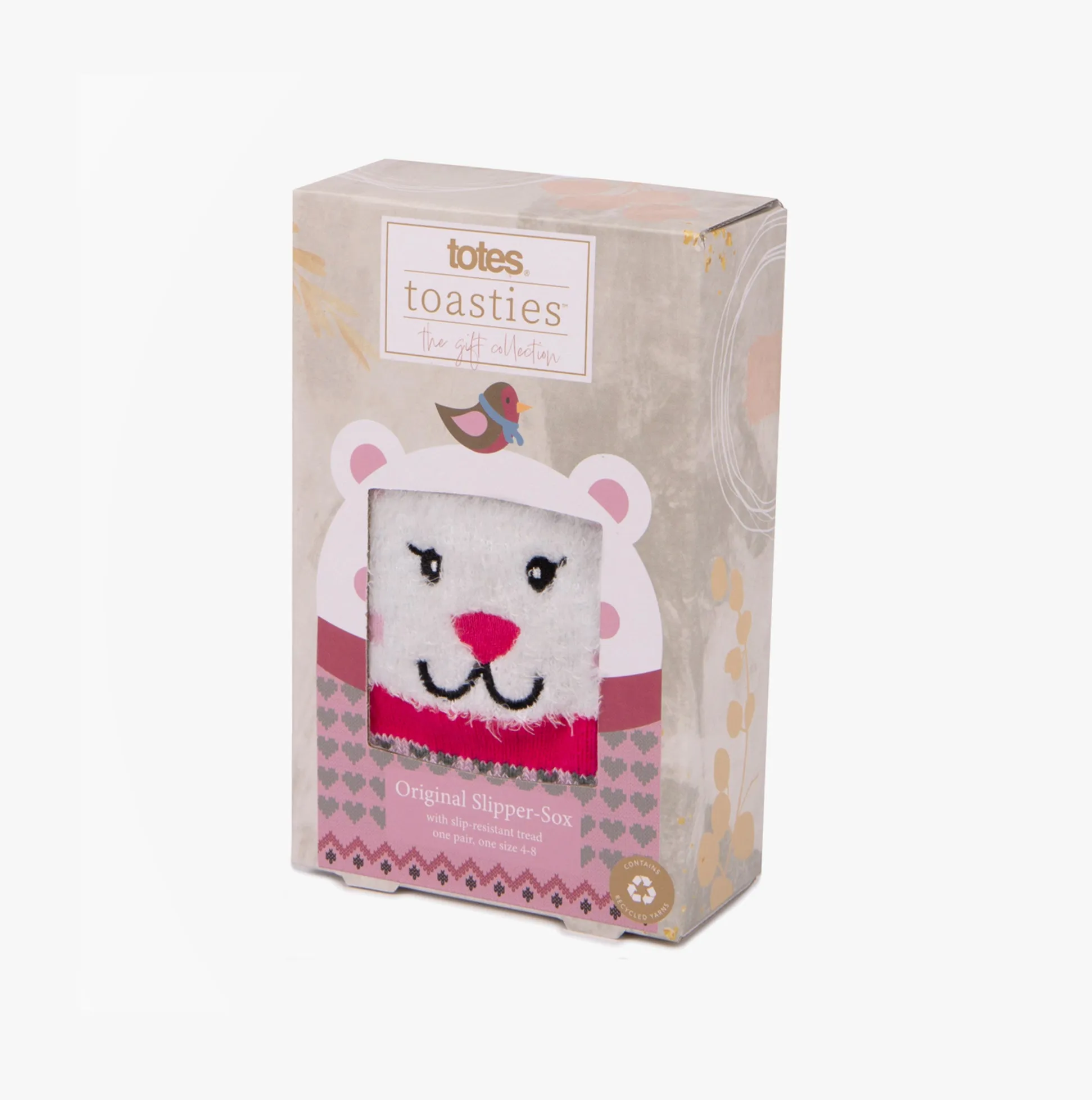 Totes Toasties SINGLE ORIGINAL Slipper Socks Womens Socks Polar Bear