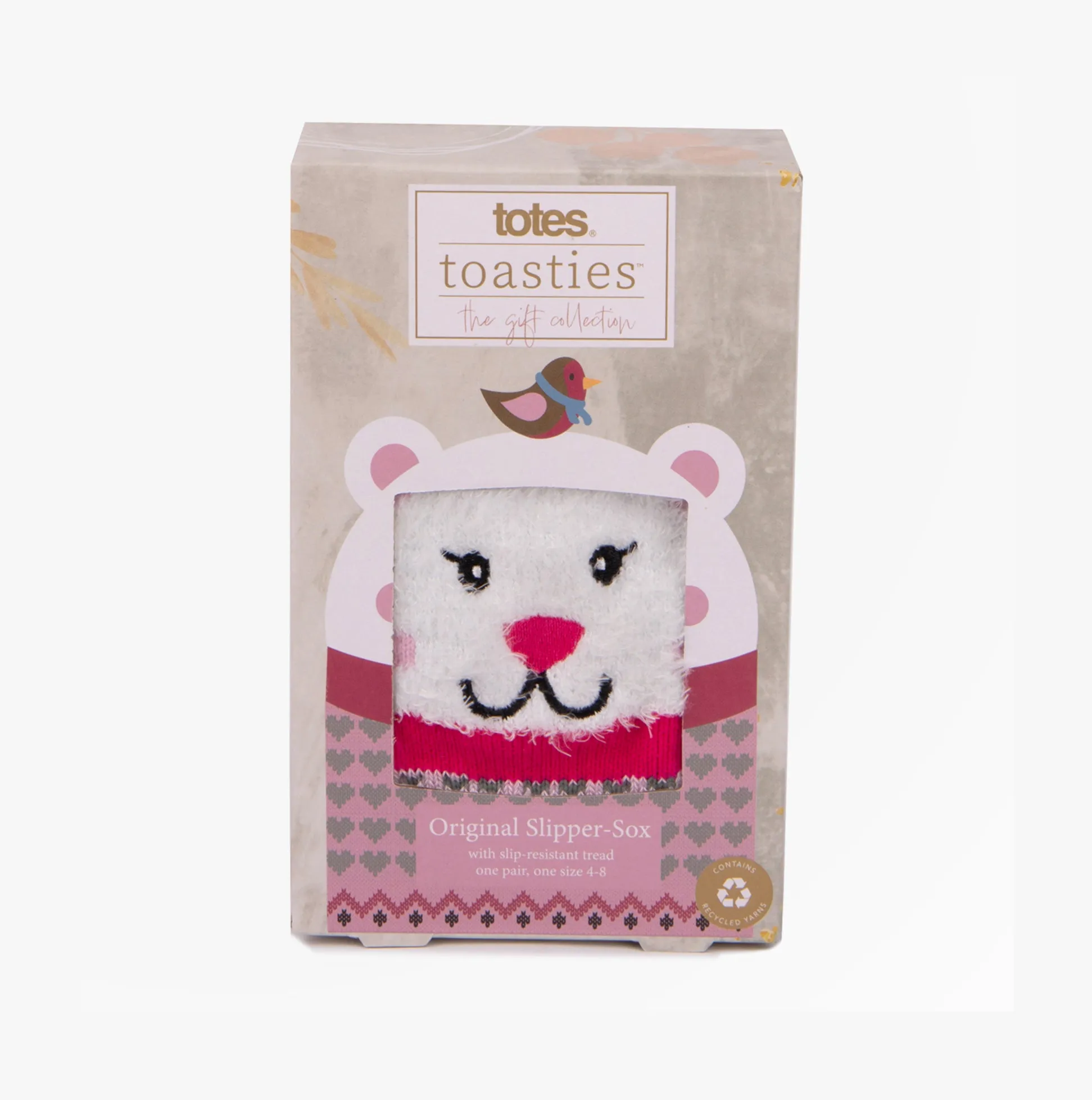 Totes Toasties SINGLE ORIGINAL Slipper Socks Womens Socks Polar Bear