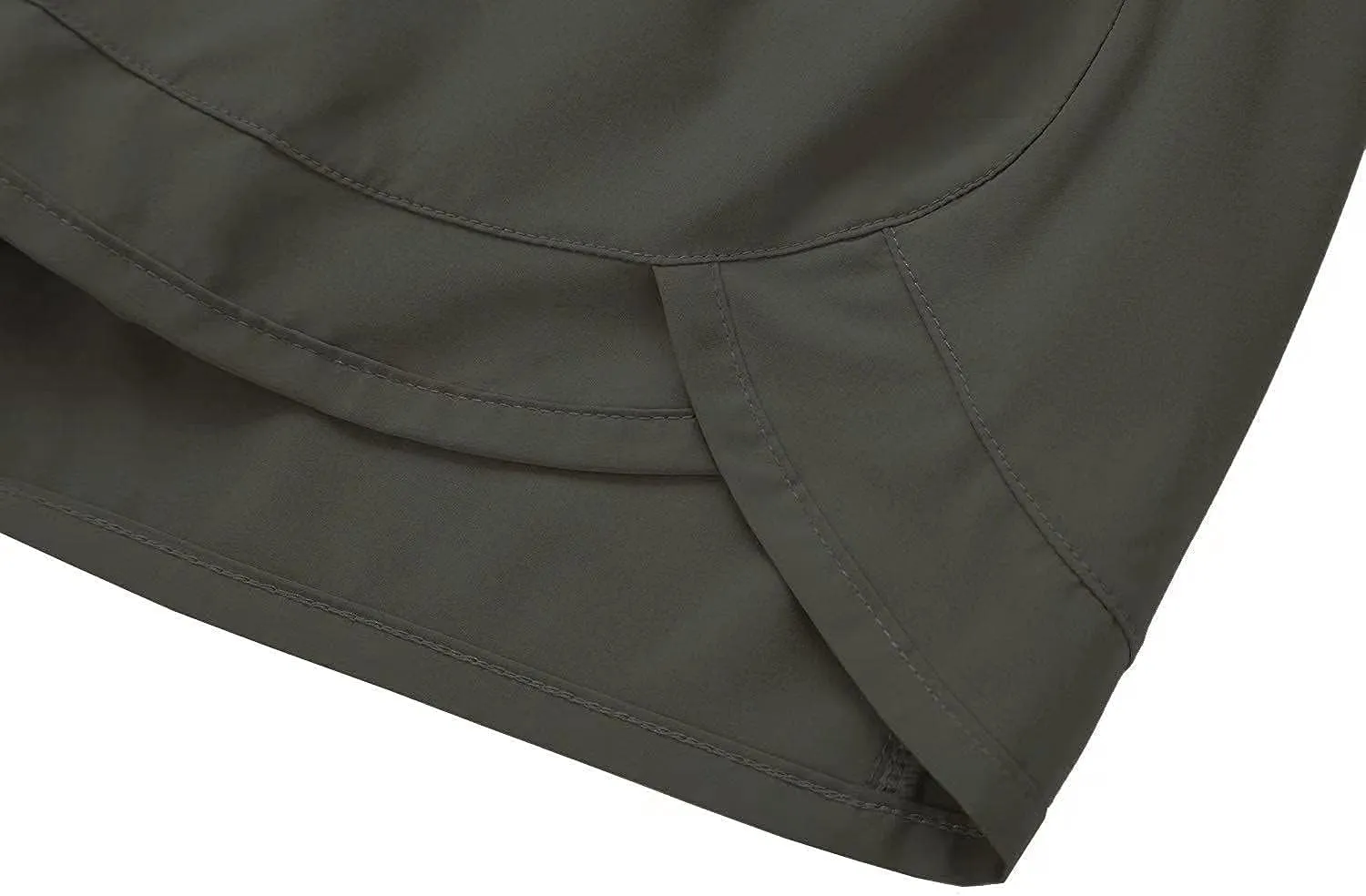 Tough Mode Womens 3" Lightweight Running WOD Volleyball Shorts Workout Mesh Liner Zip Pocket