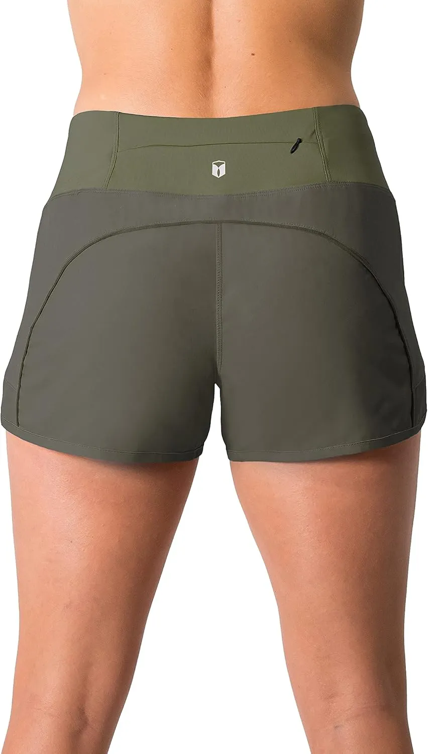 Tough Mode Womens 3" Lightweight Running WOD Volleyball Shorts Workout Mesh Liner Zip Pocket