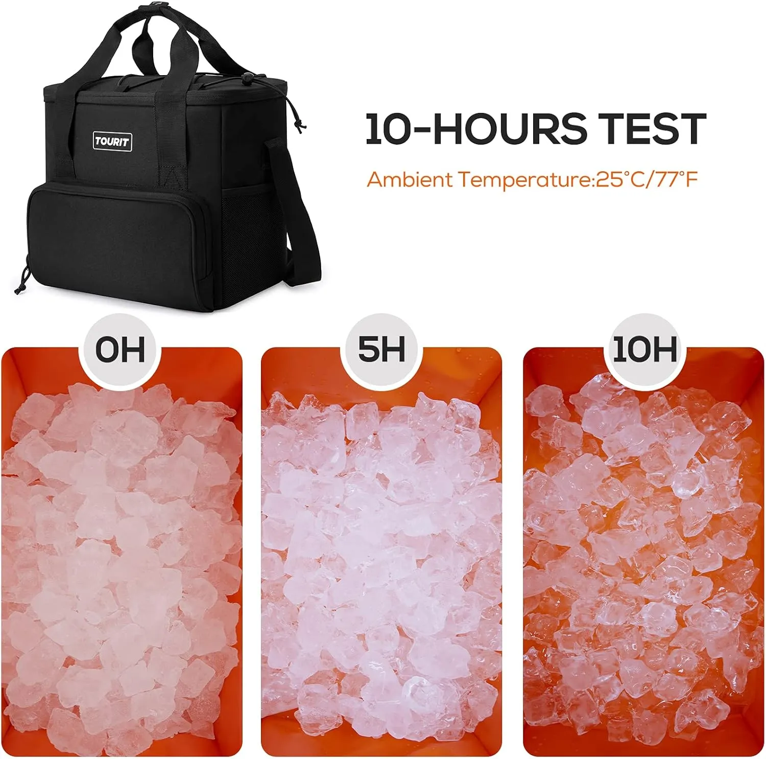 TOURIT Cooler Bag 24/35/46-Can Insulated Soft Cooler Portable Cooler Bag 14.6/24/32L Large Lunch Cooler for Picnic, Beach, Work, Trip