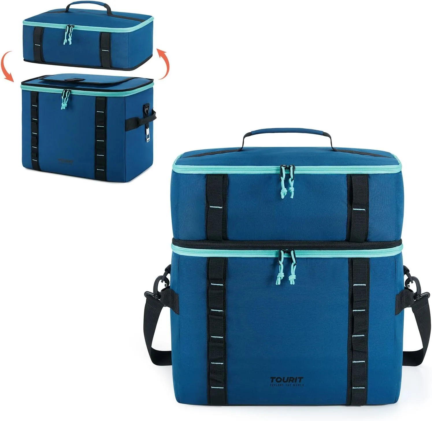 TOURIT Cooler Bag 69 Cans Insulated Soft Cooler Large Collapsible Cooler Bag Lunch Coolers for Picnic, Beach, Work, Trip