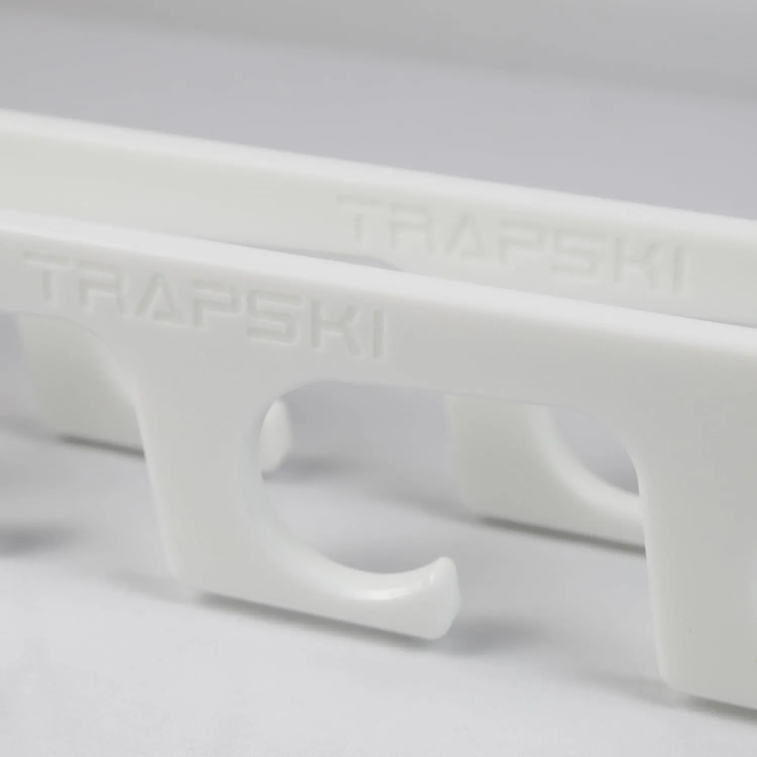 TRAPSKI Made in The USA Fishing Rod/Pole Holder Rack Organizers | Wall or Boat Mounting Fishing Rod Rack | Marine Grade HDPE Plastic | Pole Holder for up to 4 Rods | Stackable