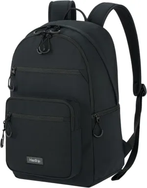 Travel Backpack for Women Men, 28L Lightweight Backpacks for Gym Nurse Work, Airplane Approved Carry On Personal Item Daypack Bookbag with 11 Pockets (Black)