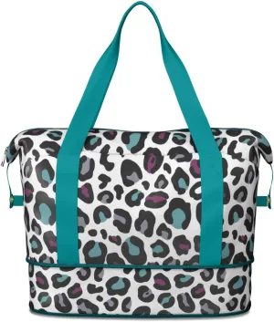 Travel Duffel Bag,Large Weekender Tote for Women, Shoulder Weekender Overnight Bag for Women,Gym Duffel Bag with Wet Pocket