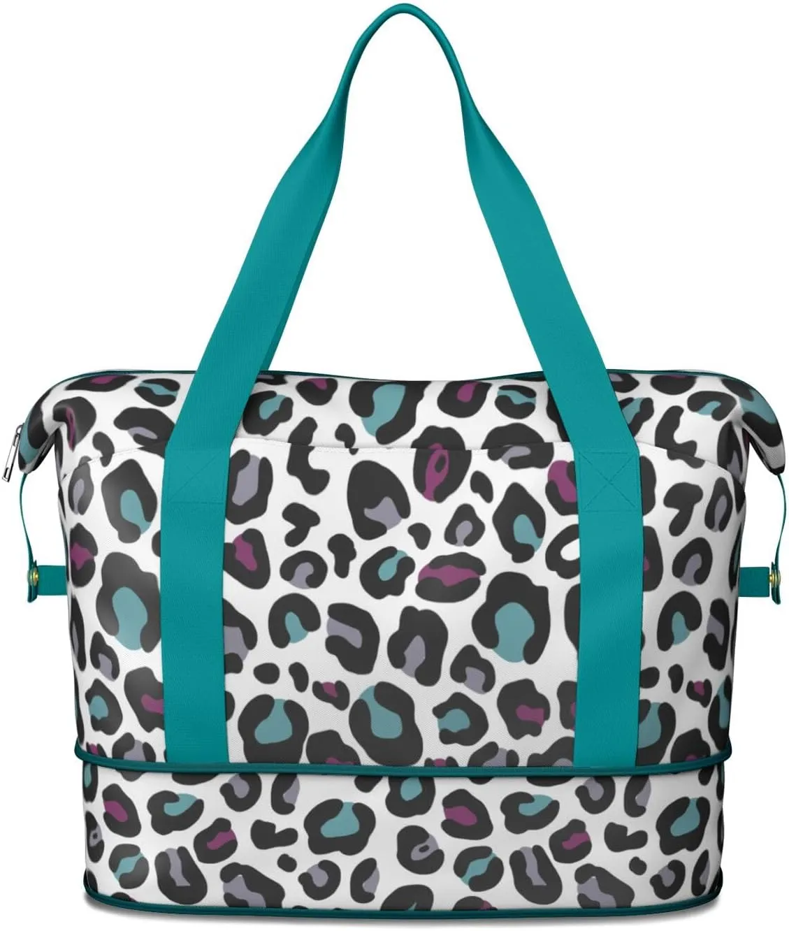 Travel Duffel Bag,Large Weekender Tote for Women, Shoulder Weekender Overnight Bag for Women,Gym Duffel Bag with Wet Pocket