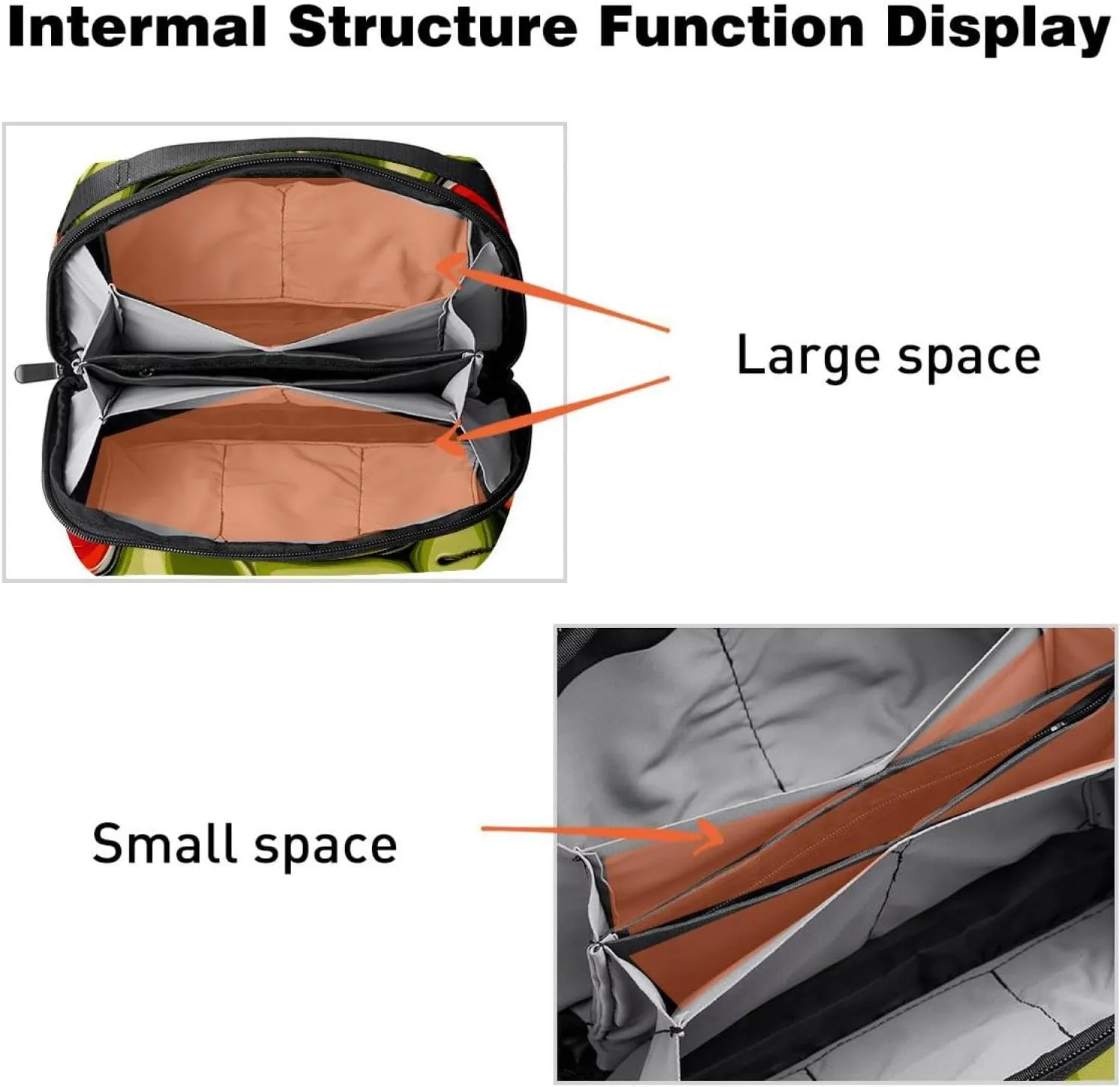 Travel Electronic Organizer, Ladybug Seamless Pattern Abstract Texture Portable Tech Bag, Electronic Accessories Pouch, Waterproof Cable Case for Charger Power Bank USB SD Card Earphone