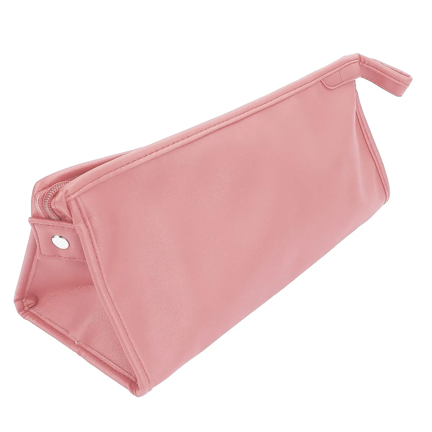 Travel Portable Storage Case Bag for Hair Dryer Storage Bag PU Leather Dustproof Carry Bag with Hanging Hook Storage Organizer for Styling Tools (pink)