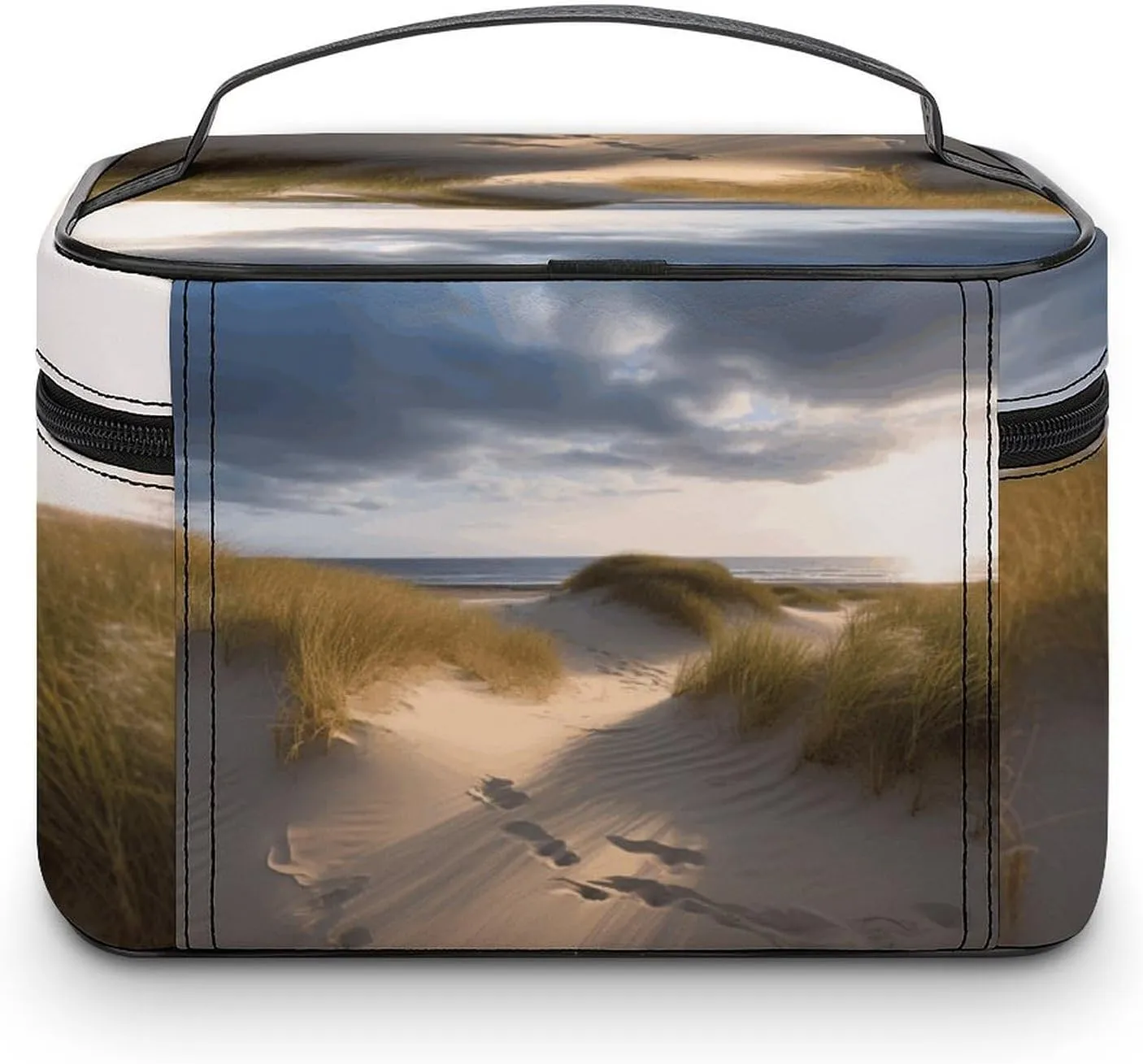 Travel Toiletry Bag for Women And Men,Beach Dunes Toiletry Organizer, Makeup Bag Travel Organizer for Shampoo,Toiletries