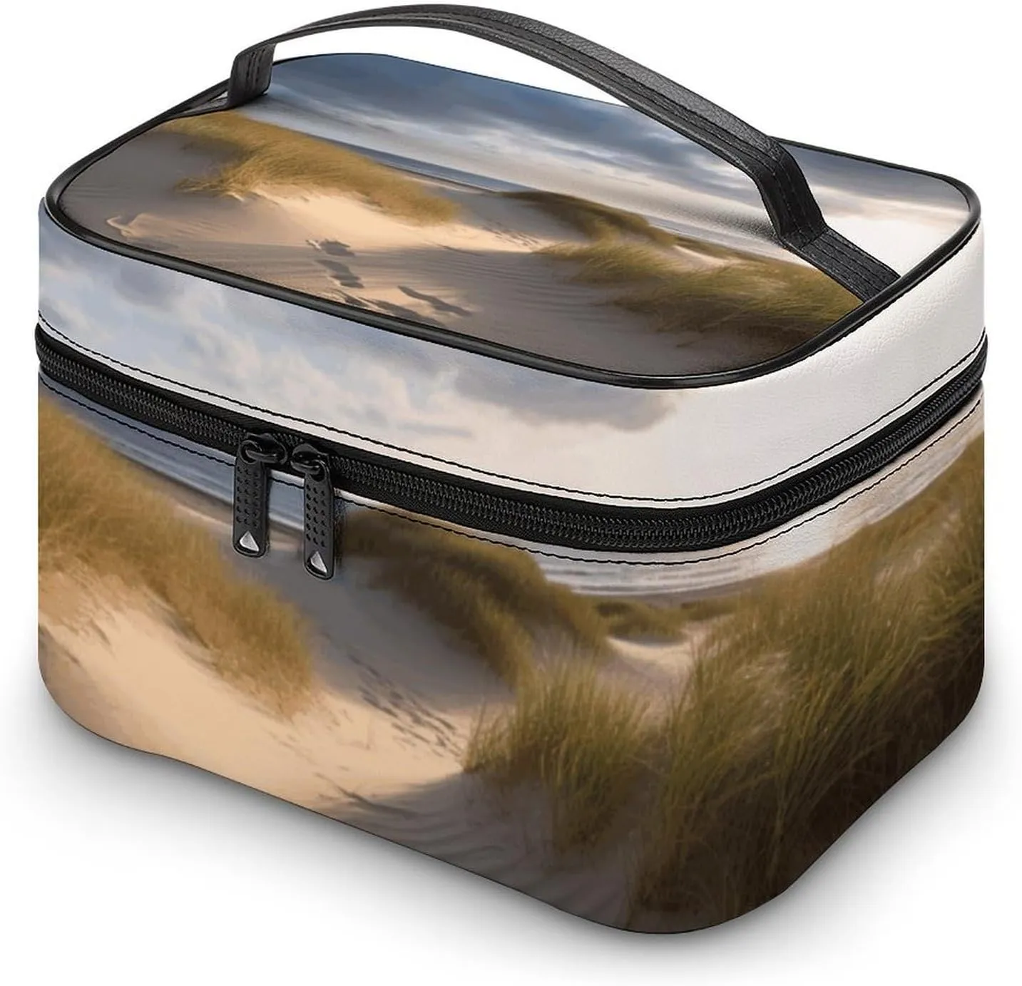 Travel Toiletry Bag for Women And Men,Beach Dunes Toiletry Organizer, Makeup Bag Travel Organizer for Shampoo,Toiletries