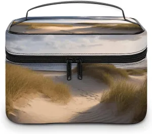 Travel Toiletry Bag for Women And Men,Beach Dunes Toiletry Organizer, Makeup Bag Travel Organizer for Shampoo,Toiletries