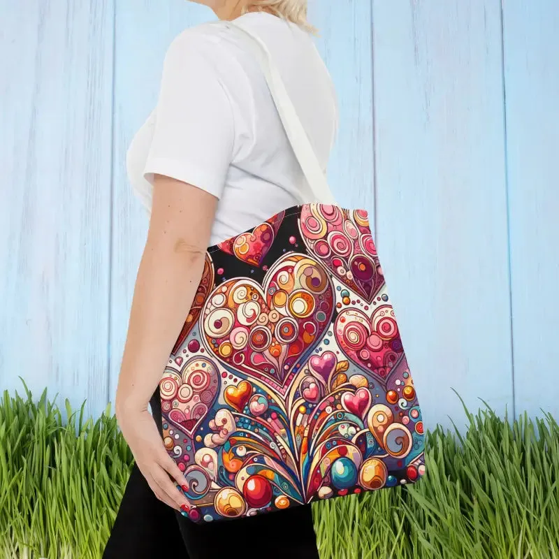Trendy Fashion Tote Bag for Artful Hearts