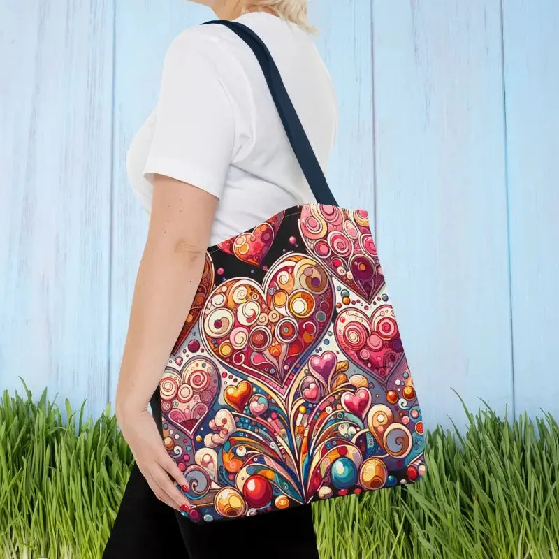 Trendy Fashion Tote Bag for Artful Hearts