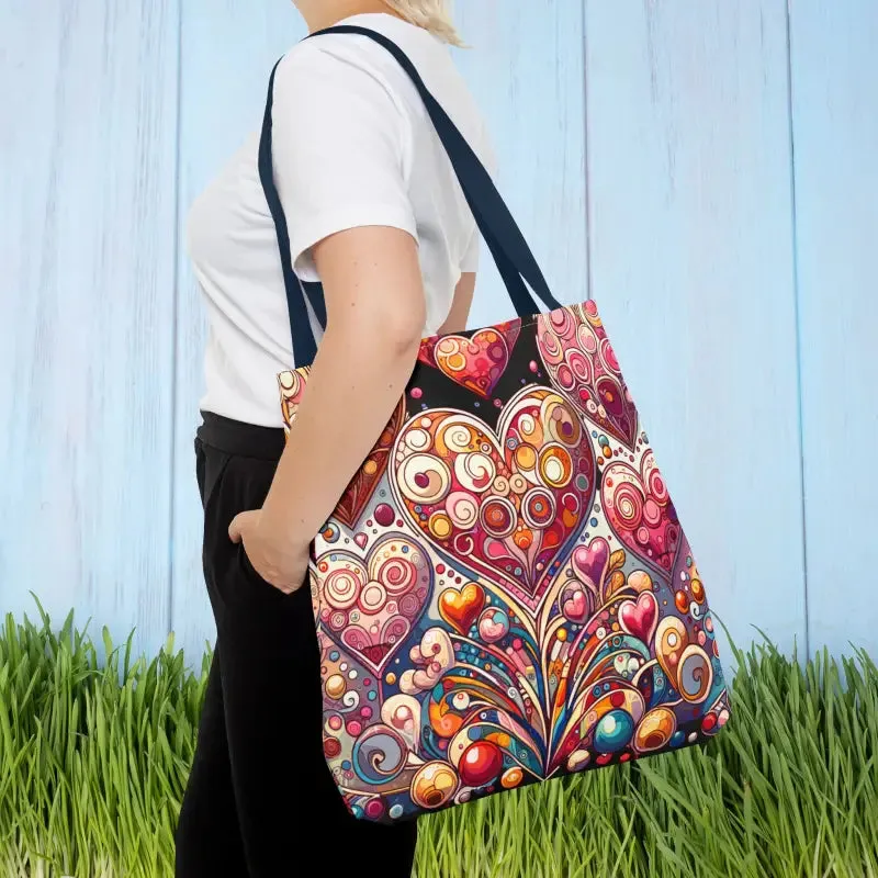 Trendy Fashion Tote Bag for Artful Hearts