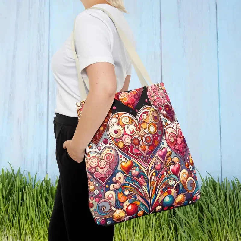 Trendy Fashion Tote Bag for Artful Hearts