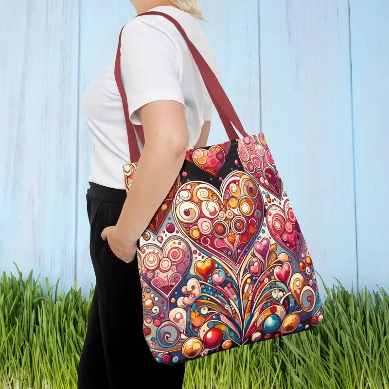 Trendy Fashion Tote Bag for Artful Hearts