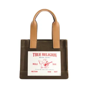 True Religion Mini Tote Bag - Olive