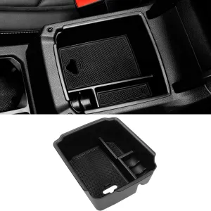 TTCR-II Center Console Organizer Tiguan 2018-2024, for VW Taos Console Organizer Tray 2022-2024, Compatible with Volkswagen Tiguan Middle Storage Box Taos