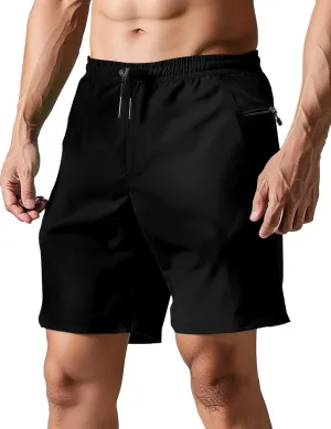 TUONROAD Mens Swim Trunks with Compression Liner 2 in 1 Board Shorts 7 Inch Quick Dry Swimming Shorts with Zipper Pockets