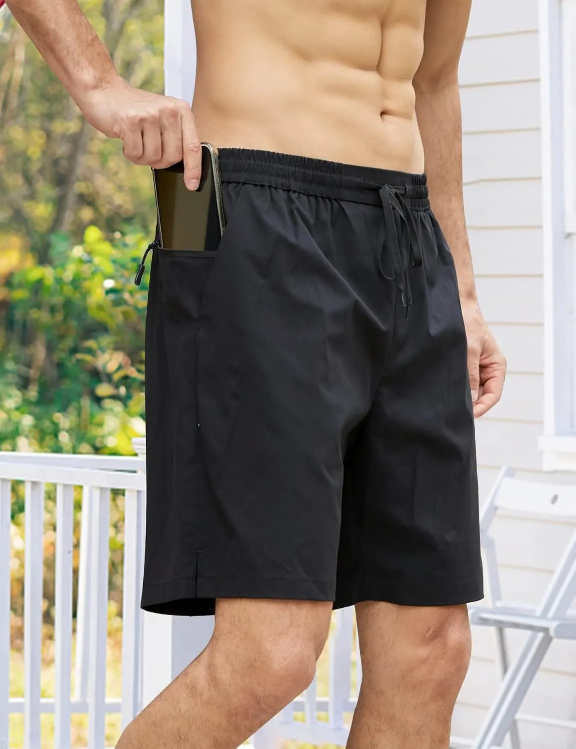TUONROAD Mens Swim Trunks with Compression Liner 2 in 1 Board Shorts 7 Inch Quick Dry Swimming Shorts with Zipper Pockets