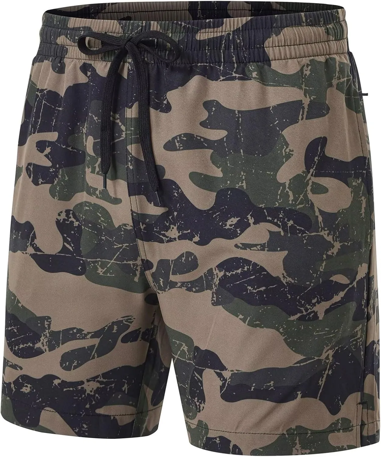 Tyhengta Men's Swim Trunks Quick Dry Beach Shorts with Zipper Pockets and Mesh Lining