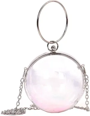 Ulalaza Large Candy Polka Color Clear Shoulder Bag 2 IN 1 Beach Totes Transparent Handbags With Interior Pocket For Women