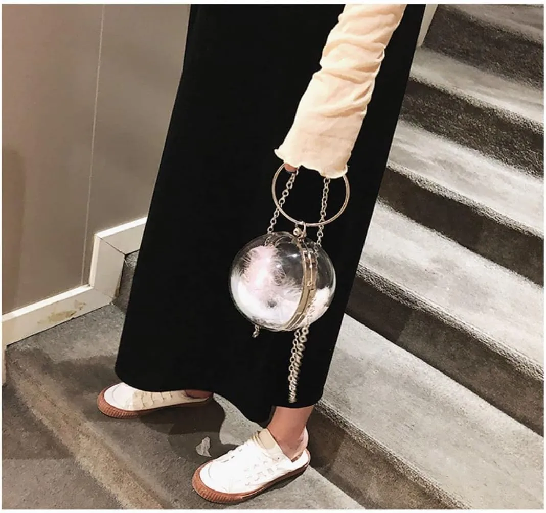 Ulalaza Large Candy Polka Color Clear Shoulder Bag 2 IN 1 Beach Totes Transparent Handbags With Interior Pocket For Women