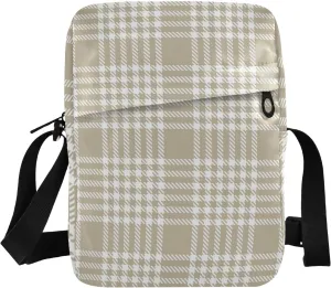 Unisex Crossbody Bag, Cream Color Durable Sling Side Shoulder bags for men women, One Size