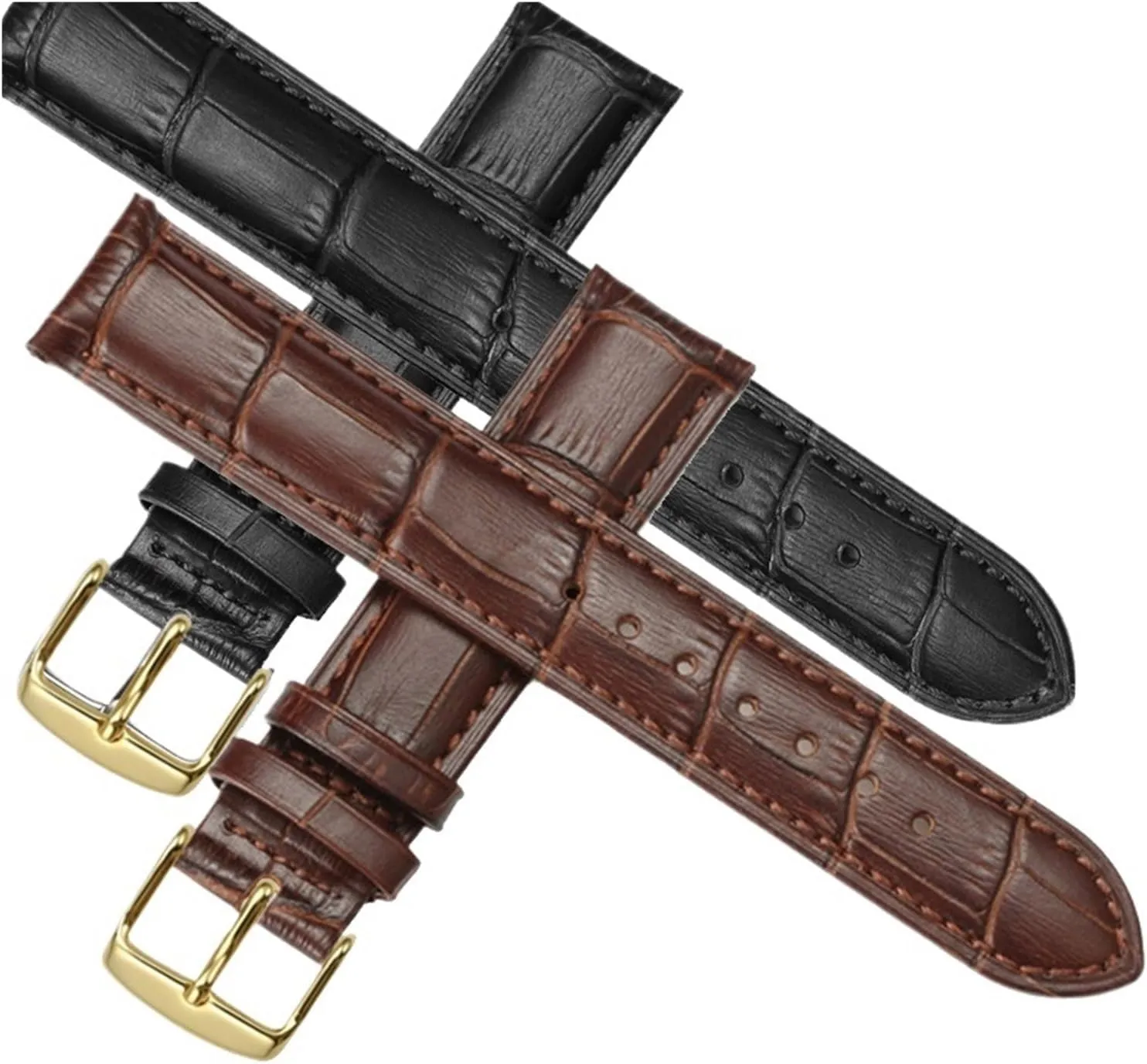 Unisex Genuine Leather Watch Band Quick Release Watch Strap 12mm 14mm 16mm 18mm 20mm 21mm 22mm 24mm
